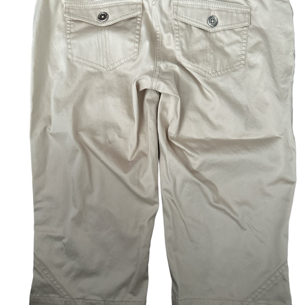 WHITE HOUSE BLACK MARKET Light Tan/Cream Slim Petal Pushers Size 4 Mint! - Picture 5 of 6